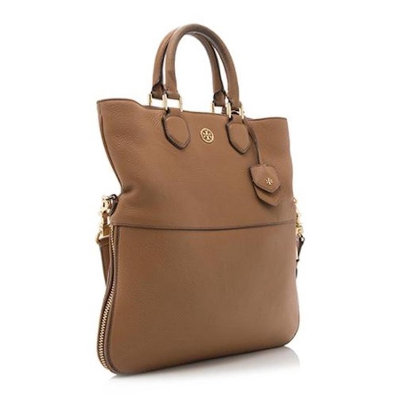 Tory Burch Robinson Pebble Fold-Over Messenger - Picture 3 of 8